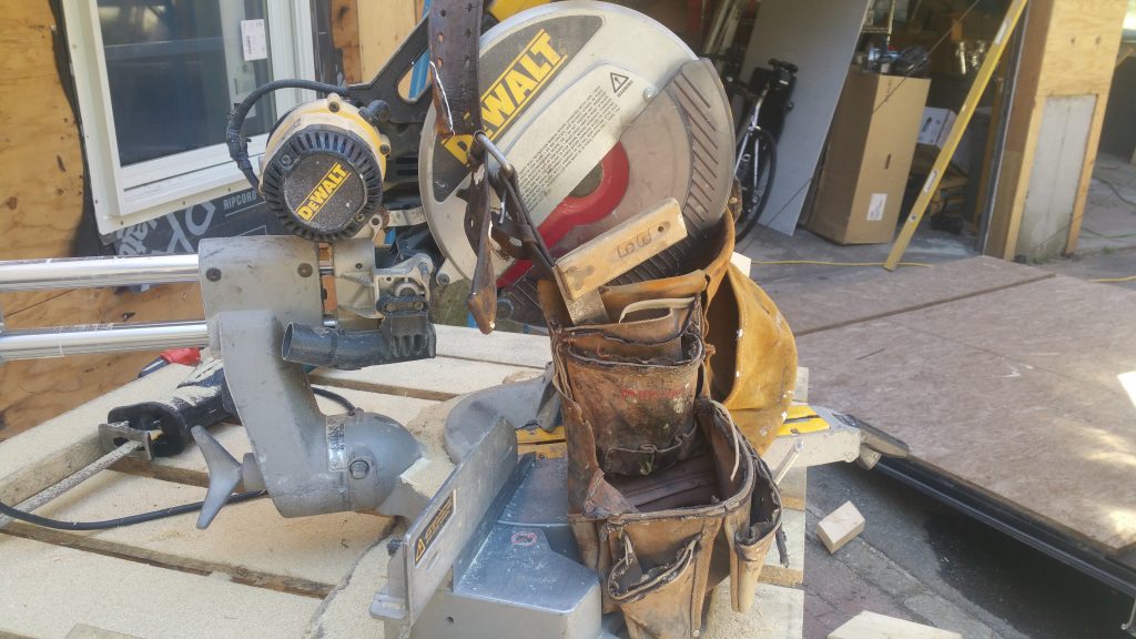 DeWalt Table Saw on Jensen Hus Design Build Job Site