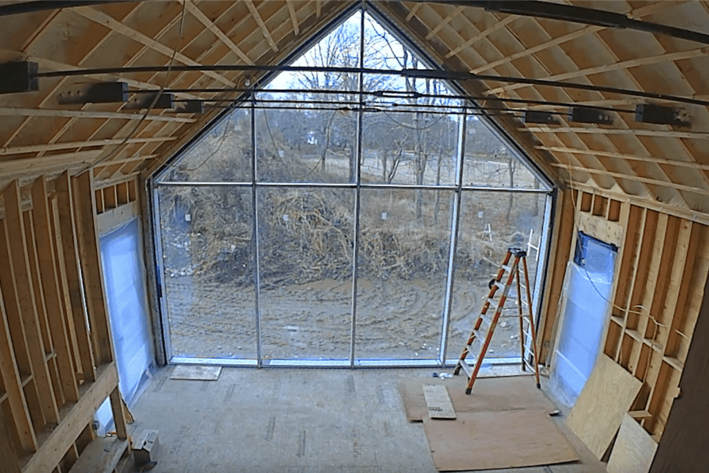 Custom Glass Wall Sherborn Contemporary Farmhouse