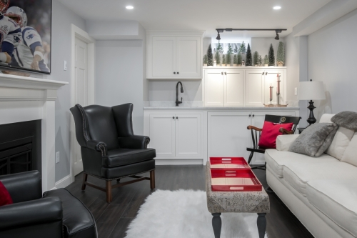 Basement Sink Counters Wellesley Contemporary Design Build