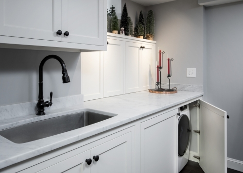 Sink Closeup Wellesley Basement Contemporary Design Build