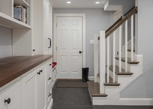 Staircase Wellesley Basement Contemporary Design Build