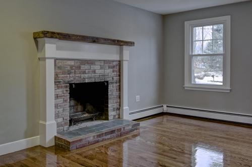 Fireplace Renovation Ashland MA Contemporary Design Build