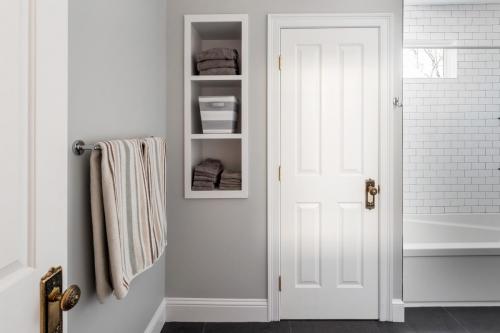 Bathroom Shelves West Roxbury MA Contemporary Design Build