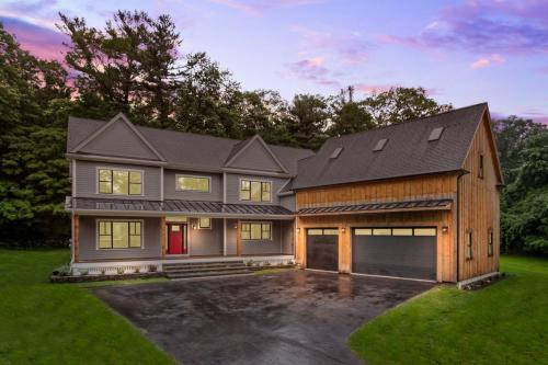 New Home Exterior Contemporary Design Sherborn MA