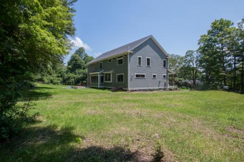 Back Yard New Home Contemporary Design Sherborn MA