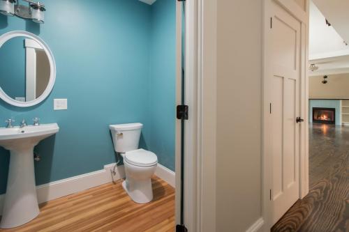 Downstairs Bathroom Contemporary Design Sherborn MA