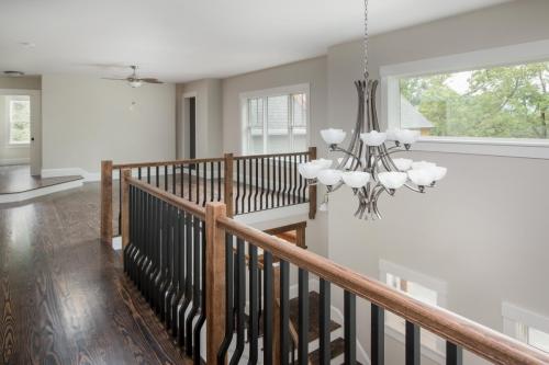 Upstairs Landing Contemporary Design Sherborn MA