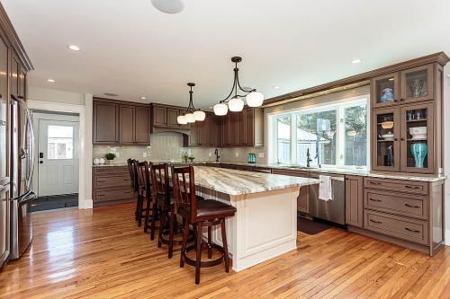 Full Kitchen Remodel Bright Belmont MA Contemporary Design