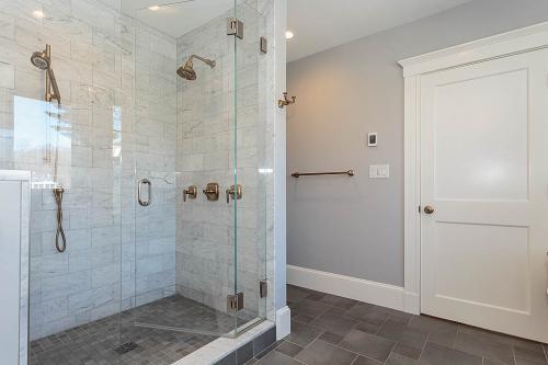 Bathroom Shower Bright Belmont MA Contemporary Design