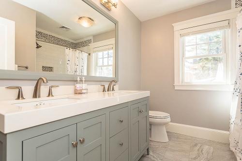 Master Bathroom Bright Belmont MA Contemporary Design