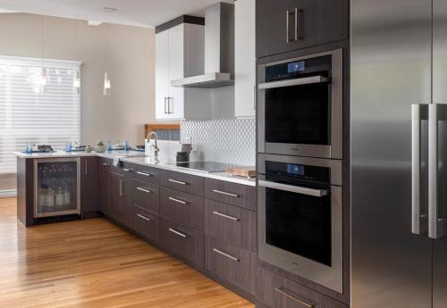 Kitchen Appliances and Cabinetry Contemporary Design Newton MA