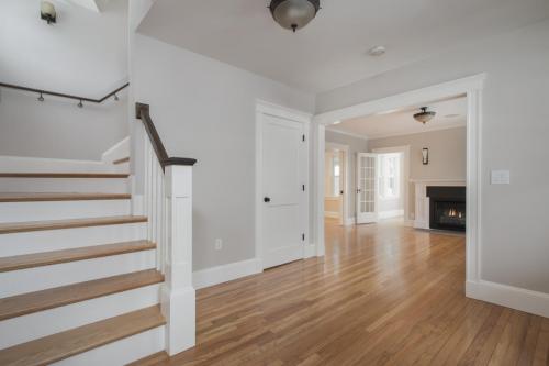 Front Entryway Bright Belmont MA Contemporary Design