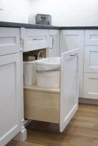 Kitchen Trash Storage Contemporary Design Acton MA