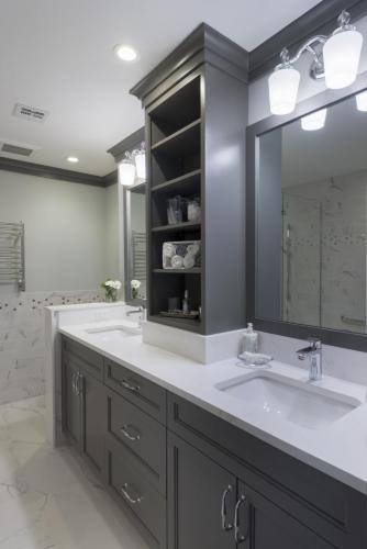 Master Bathroom Vanity Contemporary Design Acton MA