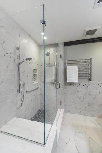 Master Bathroom Shower Contemporary Design Acton MA