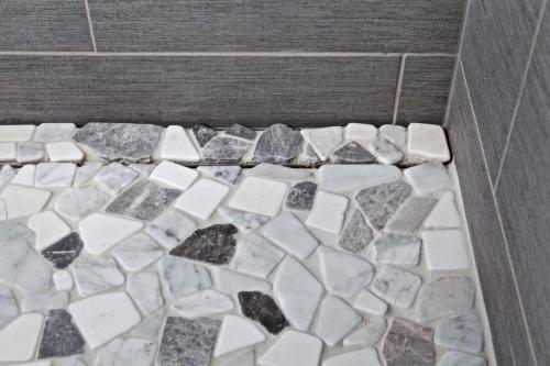 Shower Tile Contemporary Design in Weston MA