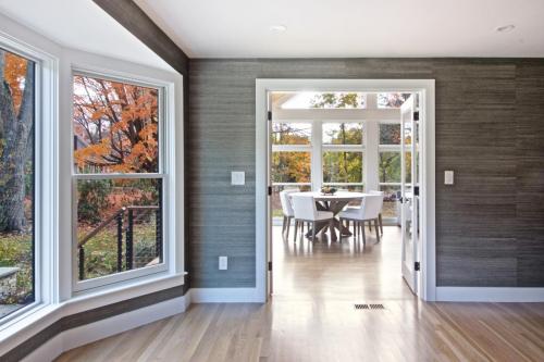 Dining Room Contemporary Design in Weston MA