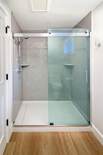 Basement Shower Contemporary Design in Weston MA
